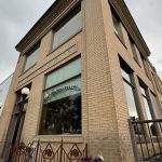 The old bank building in downtwon Fort Benton, MT